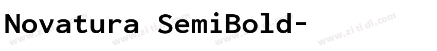 Novatura SemiBold字体转换